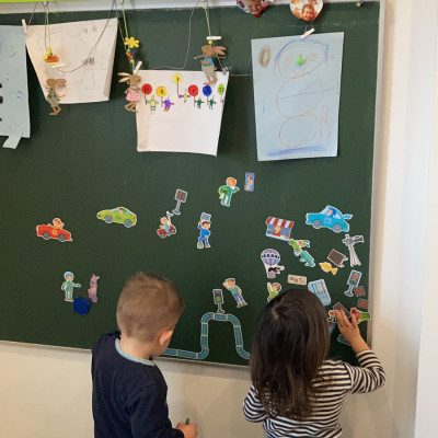 unsere Magnettafel
